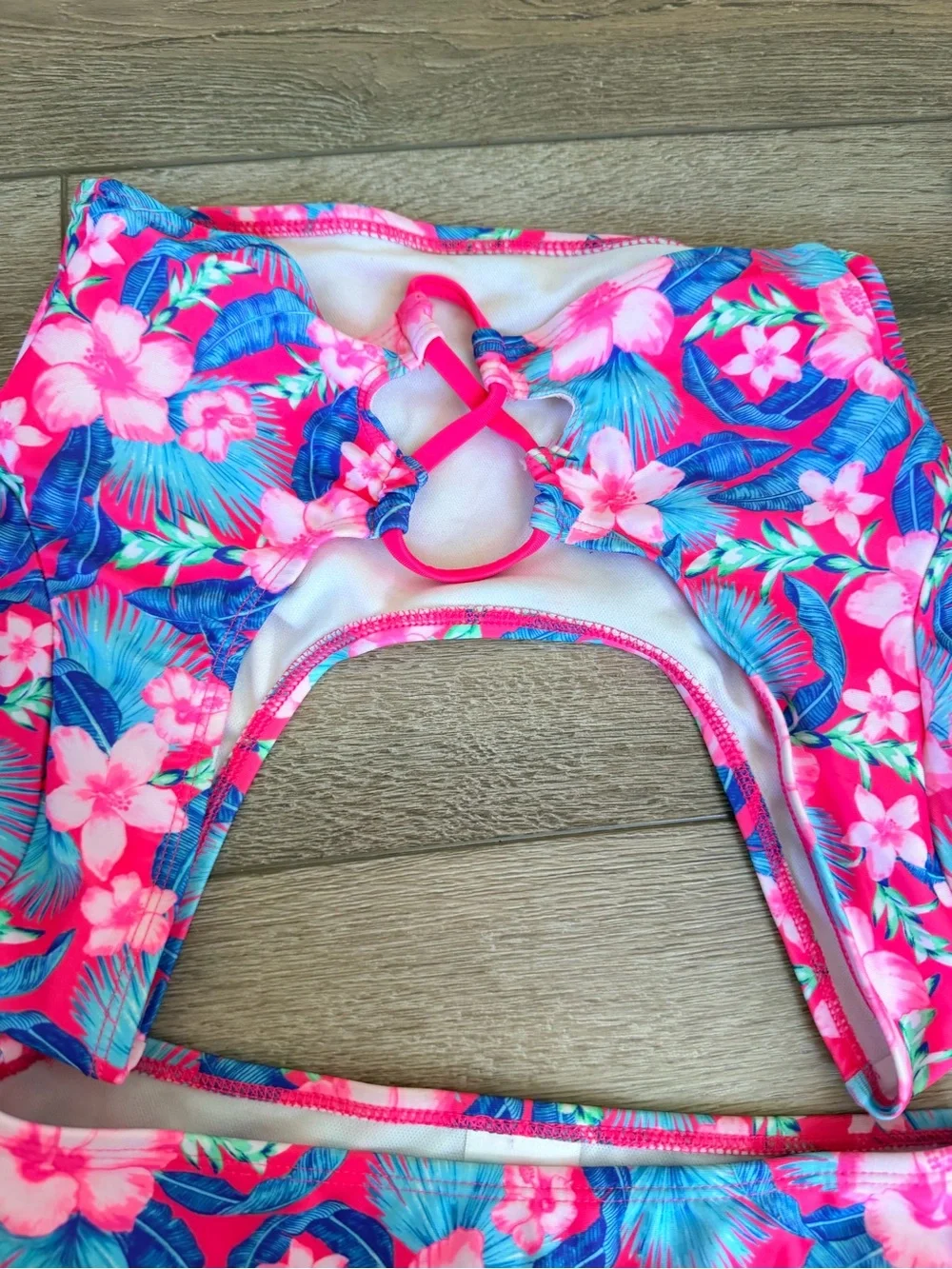 art class Girls' Floral Printed Rash Guard Set